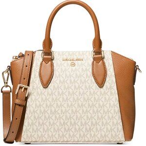 Michael Kors leather messenger bag